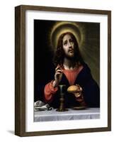 Christ Blessing the Sacraments-Carlo Dolci-Framed Giclee Print