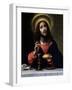 Christ Blessing the Sacraments-Carlo Dolci-Framed Giclee Print