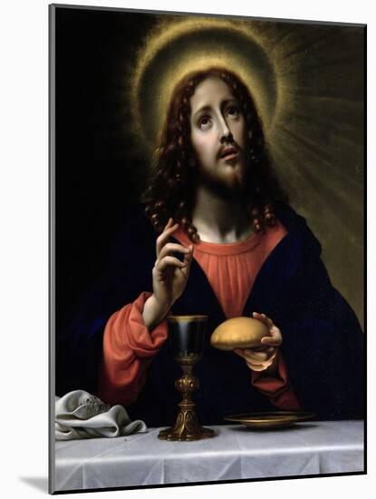 Christ Blessing the Sacraments-Carlo Dolci-Mounted Giclee Print