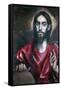 Christ Blessing (The Saviour of the World), 17th Century-El Greco-Framed Stretched Canvas