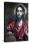 Christ Blessing (The Saviour of the World), 17th Century-El Greco-Stretched Canvas