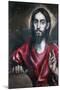 Christ Blessing (The Saviour of the World), 17th Century-El Greco-Mounted Giclee Print