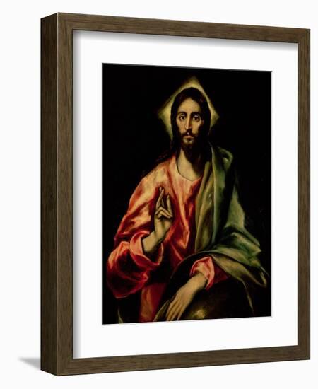 Christ Blessing-El Greco-Framed Premium Giclee Print