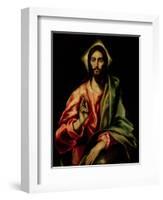 Christ Blessing-El Greco-Framed Premium Giclee Print