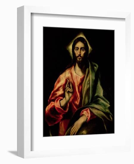 Christ Blessing-El Greco-Framed Premium Giclee Print