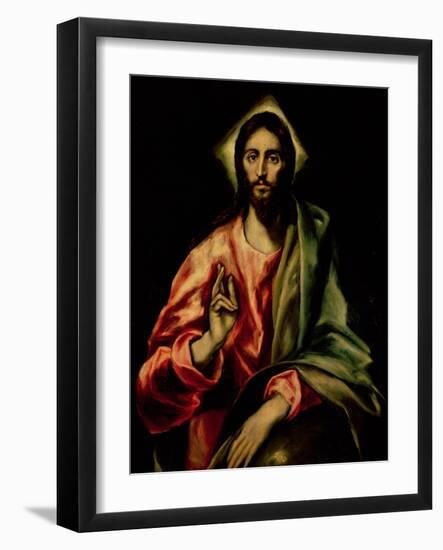 Christ Blessing-El Greco-Framed Giclee Print