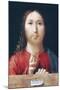 Christ Blessing-Antonello da Messina-Mounted Art Print