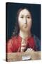 Christ Blessing-Antonello da Messina-Stretched Canvas