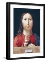 Christ Blessing-Antonello da Messina-Framed Art Print