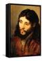 Christ by Rembrandt-Rembrandt van Rijn-Framed Stretched Canvas