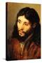 Christ by Rembrandt-Rembrandt van Rijn-Stretched Canvas