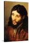 Christ by Rembrandt-Rembrandt van Rijn-Stretched Canvas