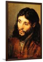 Christ by Rembrandt-Rembrandt van Rijn-Framed Art Print