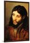 Christ by Rembrandt-Rembrandt van Rijn-Framed Art Print