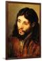 Christ by Rembrandt-Rembrandt van Rijn-Framed Art Print