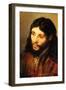 Christ by Rembrandt-Rembrandt van Rijn-Framed Art Print