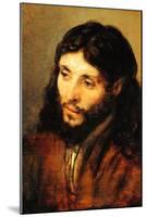 Christ by Rembrandt-Rembrandt van Rijn-Mounted Art Print