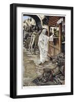 Christ Calling Matthew, the Tax Collector, C1890-James Jacques Joseph Tissot-Framed Giclee Print