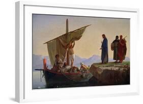 Christ Calling the Apostles James and John, 1869-Edward Armitage-Framed Giclee Print