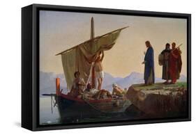Christ Calling the Apostles James and John, 1869-Edward Armitage-Framed Stretched Canvas