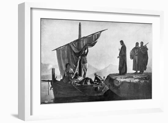 Christ Calling the Apostles James and John, 1926-Edward Armitage-Framed Giclee Print