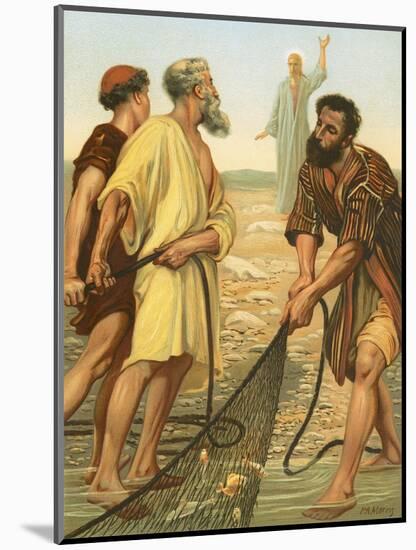 Christ Calling the Disciples-Philip Richard Morris-Mounted Premium Giclee Print