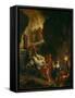 Christ Carried Down to the Tomb-Eugene Delacroix-Framed Stretched Canvas