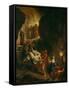 Christ Carried Down to the Tomb-Eugene Delacroix-Framed Stretched Canvas