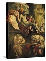 Christ Carried to the Tomb, Late 1550s-Jacopo Robusti Tintoretto-Stretched Canvas