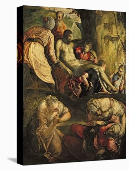 Christ Carried to the Tomb, Late 1550s-Jacopo Robusti Tintoretto-Stretched Canvas