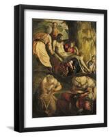 Christ Carried to the Tomb, Late 1550s-Jacopo Robusti Tintoretto-Framed Giclee Print