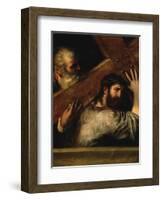 Christ Carrying the Cross, 1560S-Titian (Tiziano Vecelli)-Framed Giclee Print