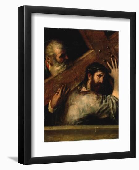 Christ Carrying the Cross, 1560S-Titian (Tiziano Vecelli)-Framed Giclee Print