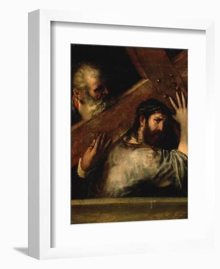 Christ Carrying the Cross, 1560S-Titian (Tiziano Vecelli)-Framed Giclee Print