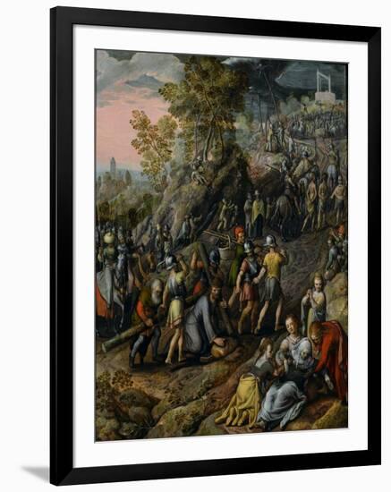 Christ Carrying the Cross, 1562-Joachim Beuckelaer-Framed Giclee Print