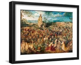 Christ Carrying the Cross, 1564-Pieter Bruegel the Elder-Framed Giclee Print
