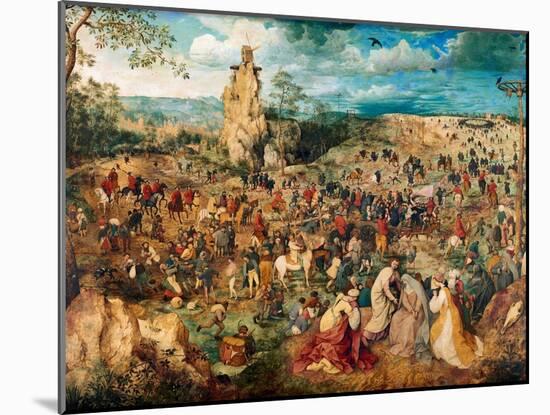 Christ Carrying the Cross, 1564-Pieter Bruegel the Elder-Mounted Giclee Print