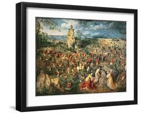 Christ carrying the Cross, 1564-Pieter Bruegel the Elder-Framed Giclee Print