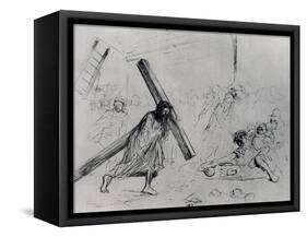 Christ Carrying the Cross, 1925-Jean Louis Forain-Framed Stretched Canvas
