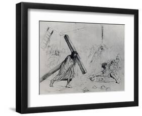 Christ Carrying the Cross, 1925-Jean Louis Forain-Framed Giclee Print