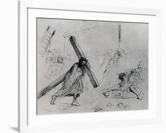 Christ Carrying the Cross, 1925-Jean Louis Forain-Framed Giclee Print