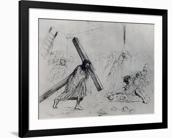 Christ Carrying the Cross, 1925-Jean Louis Forain-Framed Giclee Print