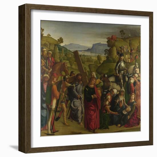 Christ Carrying the Cross and the Virgin Mary Swooning, C. 1501-Boccaccio Boccaccino-Framed Giclee Print