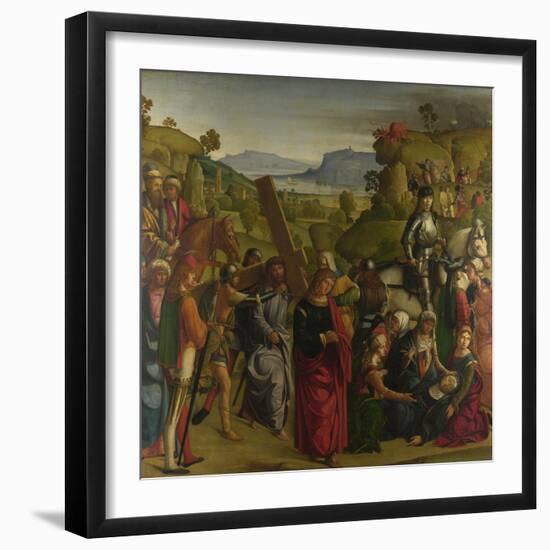 Christ Carrying the Cross and the Virgin Mary Swooning, C. 1501-Boccaccio Boccaccino-Framed Giclee Print