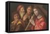 Christ Carrying the Cross and Two Saints-Marco Palmezzano-Framed Stretched Canvas