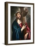 Christ Carrying the Cross by Greco-El Greco-Framed Art Print