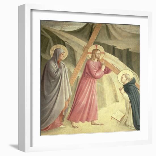Christ Carrying the Cross, circa 1438-45-Fra Angelico-Framed Giclee Print