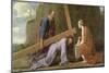 Christ Carrying the Cross, circa 1651-Eustache Le Sueur-Mounted Giclee Print