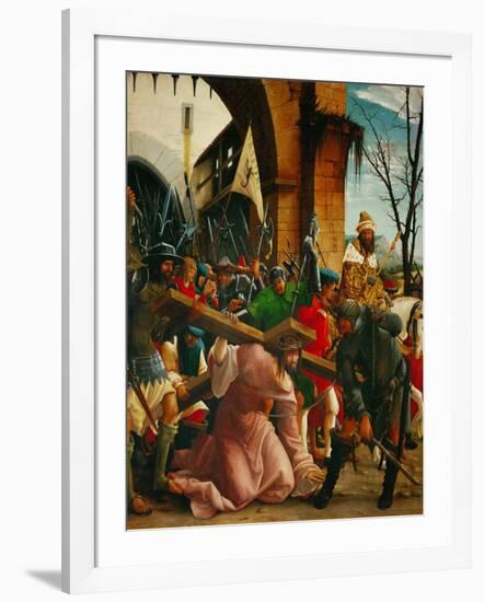 Christ Carrying the Cross, from the Saint Sebastian Altar, 1518-Albrecht Altdorfer-Framed Giclee Print