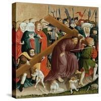 Christ Carrying the Cross. the Wings of the Wurzach Altar, 1437-Hans Multscher-Stretched Canvas